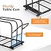 VINGLI Folding Table Dolly, Heavy Duty Table Cart with PU Swivel Wheels, Drywall Dolly Cart, 400lbs Capacity, Holds Up to 10 Tables, Perfect for Party Events, Hotels, Factories, and Warehouses