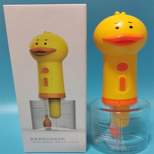 Machine à mousse pour animal rechargeable USB 1200 mAh jaune - 4