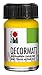 Produktbild Marabu 14010039019 - Decormatt Acryl Gelb 019, 15 ml, samtmatte Acrylfarbe auf Wasserbasis, cremig und farbintensiv, speichelfest, wetterfest, zum freien Malen und Schablonieren