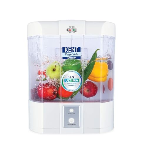Image of KENT 111115 Ultima Vegetable Cleaner & purifier 13 W |Removes Pesticides & Chemicals from Fruits & Vegetables| Ozonizer based cleaning from Fruits & Vegetables | 1 Year Warranty | White