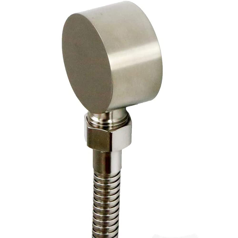 Sensun Brass Round G1/2 Female Thread Water Outlet Handshower Hose Supply Elbow Wall Union, Brushed Nickel