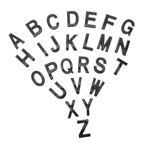Lettres alphabet pour plaque nominative murale et décoration de porte entrée design moderne