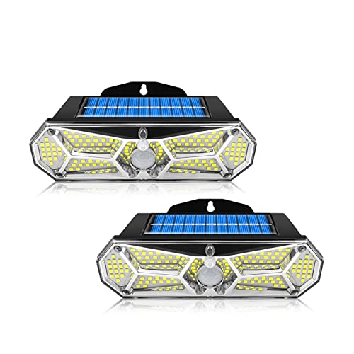 Capteur de mouvement extérieur 158LED projecteur solaire sans fil