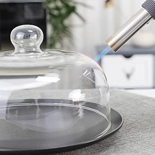 Copertura per forno a microonde, in vetro borosilicato, copertura anti-schizzi con impugnatura facile, lavabile in lavastoviglie, cupola multifunzione per torte, 22 cm