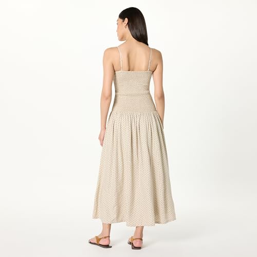 The Drop Women's Florencia Smocked Bodice Linen Maxi Dress2