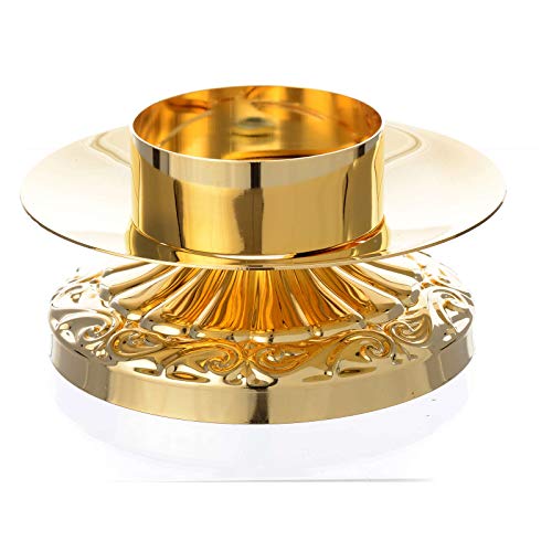Empire Style Candle Holder in Golden Brass