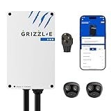Grizzl-E Duo Connect 40A / 9.6 kW Level 2 EV Charger, UL Tested and Certified, Metal Case Indoor/Outdoor Electric Car Smart Wall Charging Station, NEMA 14-50, NACS-NACS, White