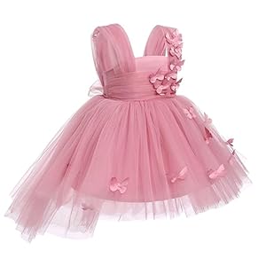 Toddler Baby Flower Girls Sequins Bowknot High Low Tutu Dress Petal Lace Princess Pageant Wedding Birthday Party Formal Gown