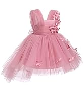 Toddler Baby Flower Girls Sequins Bowknot High Low Tutu Dress Petal Lace Princess Pageant Wedding...