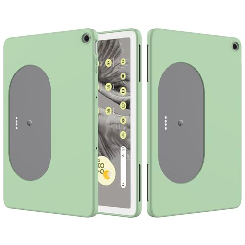 Coque Google Pixel Tablet 11 antichoc en silicone souple vert