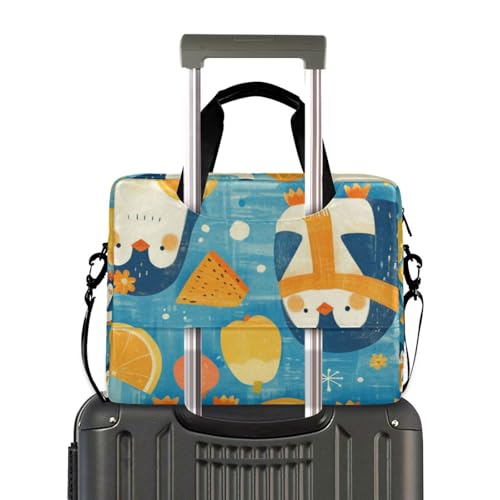 Maletín portátil para laptop 15.6" con correa naranja miniatura 4