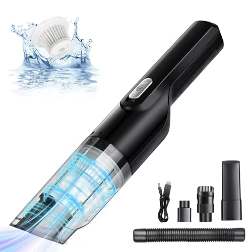 Handheld Vacuum, 8000PA Powerful Car Vacuum Cleaner High Power Cordless Rechargeable, Portable Mini Vacuum, Small Hand Held Vacuuming Cordless