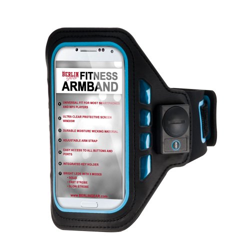 Berlin Gear Universal Light Up Armband Case - Blue #TOP2