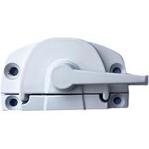 Hardware,Assorted Sash Window Locks ,Sash Locks Universal Fit for Vinyl and Double Hung Windows, Durable Diecast Construction, Combo,Left,Off White,DHL-05BR+DHL-05KBR