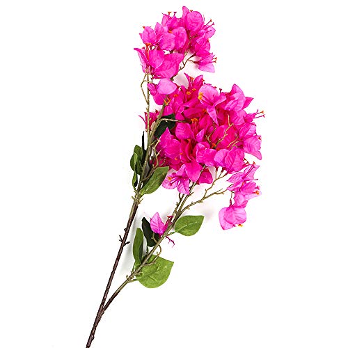 Li HUA Katzen Künstliche Blumen Dekoration Bougainvillea Spectabilis willd Seide Tuch Blumen Sea Bright Ihr Zuhause für Home Decor Tisch Decor DIY Blumenarrangement 86CM Style 2-Rose Red Cover