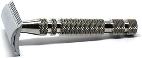 Ikon Razors Shavecraft Short Comb Open Comb Safety Razor with OSS Handle