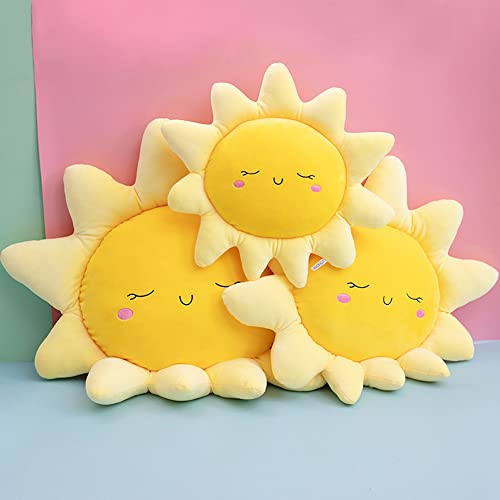 Blume Bodenkissen Sonnenform Kissen Weiche Sitzauflage Stuhl Kissen Auto Nackenkissen, Nettes Sonnenkissen Plüschtier, für Wohndekoration Mädchen Frauen Geschenke (50cm)
