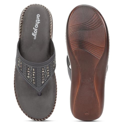 Image of ORTHO JOY doctor Footwear for women|| Fancy Footwear For Women || Orthopedic Women's Fancy Slipper /Sandal For Women