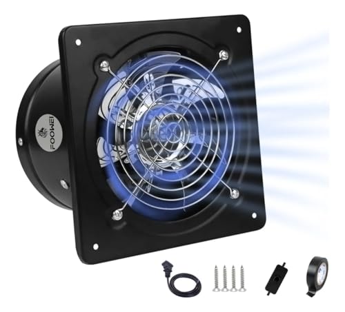 La mejor selección de Extractor de Aire para Cocina - 5 favoritos. 47 Extractor De Aire Ventilador Industrial Cocina 4''acero Inox, Potente ventilador de baño con amortiguador,Ventilador de ventilación pequeño con ventana potable para tienda, sala...