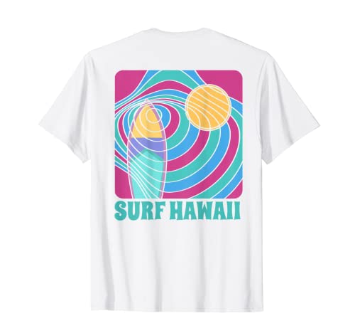 Surf Vintage Hawaii - Hippie Vibes - Oahu Hawaiian Surf Camiseta