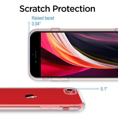 Shamo's Soft Tpu Clear Case For Iphone 7, 8, Se 2Nd & 3Rd Gen - Slim, Flexible & Protective Cover With Enhanced Grip & Shock Absorption - Convenient Carry Option With Lanyard Hole - Anti-Yellowing #TOP4