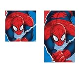 VELLORA Kit 2 Toallas Infantiles Spider – Mano y para Cara de Hombre Araña Ligeras Resistentes Poliéster Toalla para Manos Niño