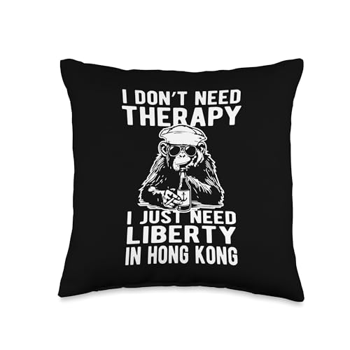 Liberty in Hong Kong Throw Pillow