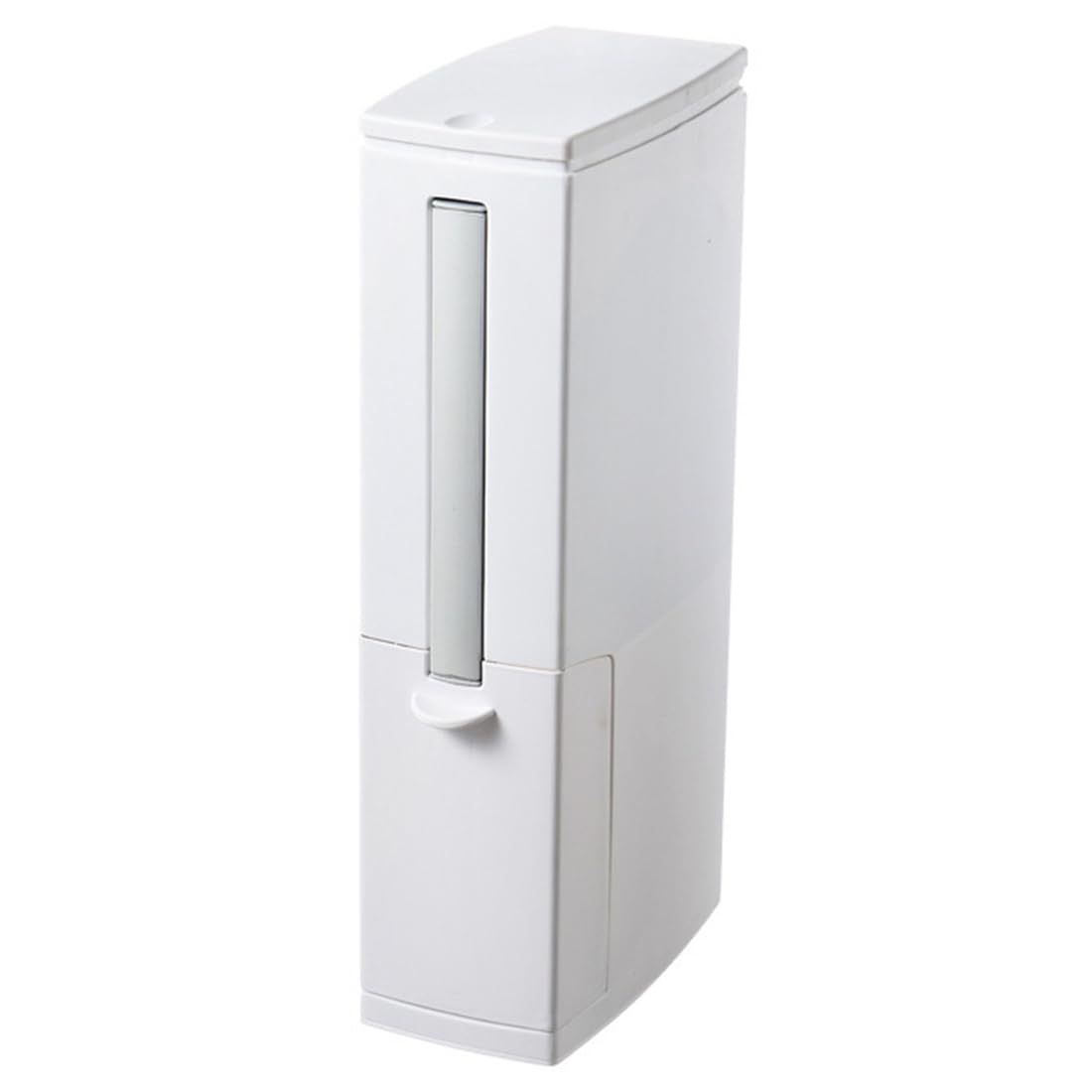 Hndhbfgrt Kitchen Trash Bin Bathroom Trash Can Belt for Narrow Design, Garbage Bin Toilet Brush Set Household
