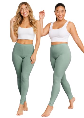 Image of STRETCH IS COMFORT Women's Ultra Buttery Smooth Cotton Leggings, Knee Length Leggings or Shorts | Small to 5X