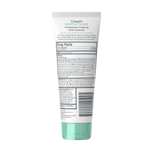 Cetaphil Gentle Clear BPO Acne Face Wash, Soothing, Sensitive Skin, 4.2oz - image 9