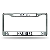 Rico Industries FC4910 MLB Seattle Mariners Chrome License Plate Frame