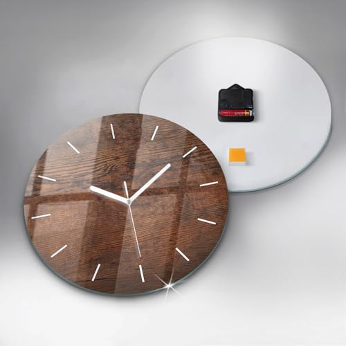 Horloge silencieuse en verre Wallfluent moderne et chic - 5