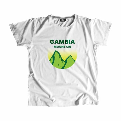 T-Shirt Gambia Mountain Men blanc fini les vêtements rêches et chauds