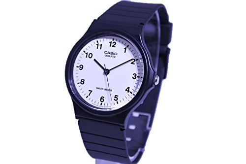 �J�V�I CASIO �N�I�[�c �r���v MQ-24-7BL �z���C�g×�u���b�N [���s�A���i]