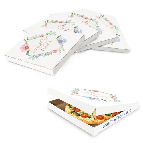MT Products Wedding Thank You for Coming Printed Pizza Boxes