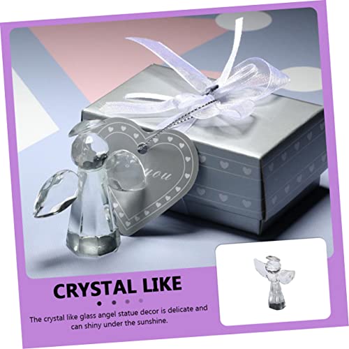 Besportble Crystal Angel Ornament Dashboard Decorations Light House Decorations For Home Figurines For Kids Paperweight Decor Crystal Collectible Ornament Craft Guardian Statue Glass Angel #TOP3