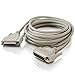 Legrand - C2G DB25 M/F RS232 Serial Extension Cable with Male and Female DB25 Connectors, Beige PC Extension Cable, 100 Foot Serial Port Cable, 1 Count, C2G 02657