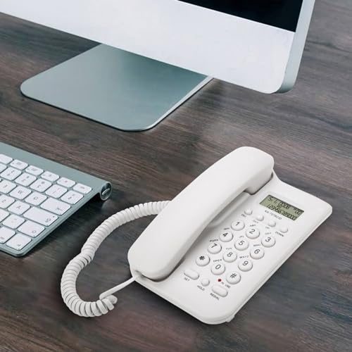 Teléfono con cable Pomya Blanco para escritorio miniatura 6