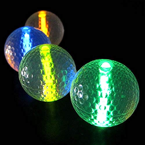 Glow Golf Balls (Set Of 20 Night Golf Balls) - Glowing Golf Balls With Glow Stick Inserts (Assort) #TOP4