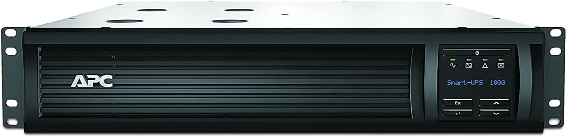 APC 1500VA Smart UPS with SmartConnect, SMT1500RM2UC Rack Mount UPS Battery Backup, Sinewave, AVR, 120V, Line Interactive Uninterruptible Power Supply