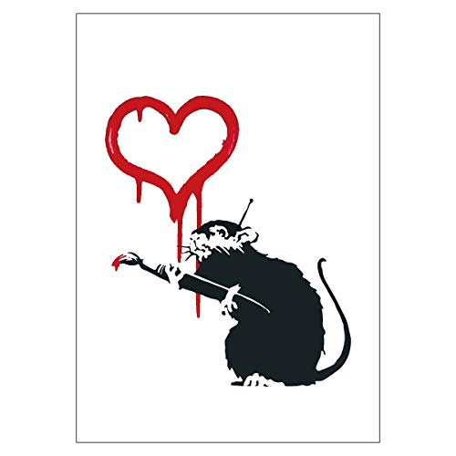 Amazon.co.jp: BANKSY Love Rat ラブラット バンクシー ポスター A2 A1 