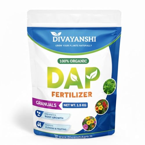 Image of Divayanshi Organic DAP for Plants | Phosphorus-Rich Plant Nutrition for Strong Roots, Faster Growth & Higher Yield | Suitable for Garden, Pots & Farming- 1.5 KG