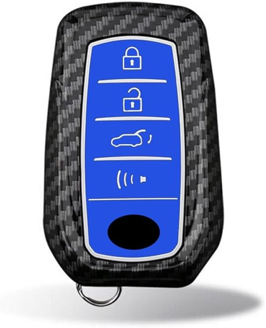 Blue 4Buttons Remote Key Fob Case Cover Compatible for Toyota Venza Land Cruiser Tundra