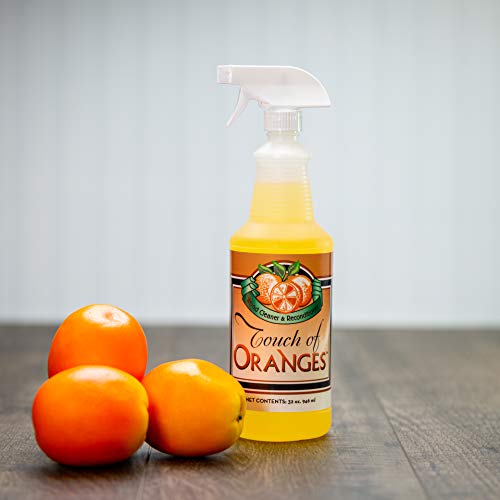 Touch Of Oranges Wood Cleaner & Polish Spray Real Orange Oil Luster Finish, Clean Kitchen Cabinets, Hardwood Floor And All Wood, Restorer, Conditioner - 32 Oz #TOP1