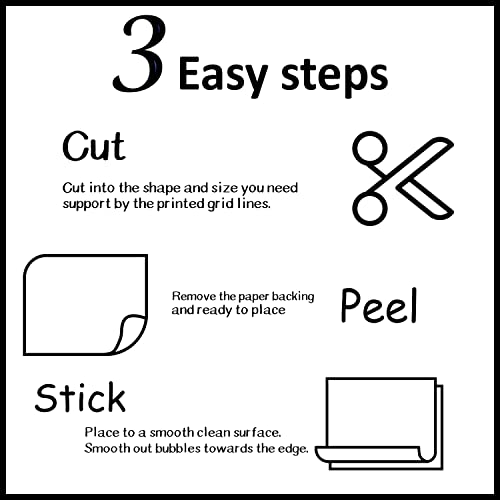 Acrosssea Clear Dry Erase Board Sticker - 10 Sheets Of A4 - Transparent Self Adhesive White Board Sticker - Clear Dry Erase Board For Refrigerator, Desk, Office & Kids Room #TOP6