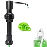Kitchen Sink Soap Dispenser Oil Rubbed Bronze with 41" Extension Tube Kit and 17 Oz Bottle, Under Si