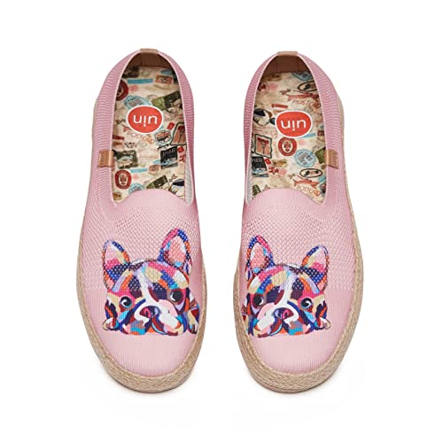 Image of UIN Shoes for Women Slip On Sneakers Comfortable Lightweight Barefoot Travel Art Painted Casual Loafers
