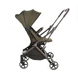Baby Birds Passeggino a 360°, seggiolino girevole, carrozzina rivolta verso i genitori, pieghevole con una sola mano, pieghevole, per neonati fino a 22 kg, parapioggia e borsa da viaggio inclusi