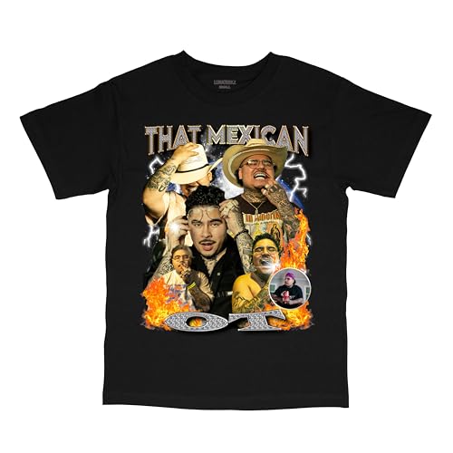 That Mexican Out of Texas Vintage Streetwear Style T-Shirt Black