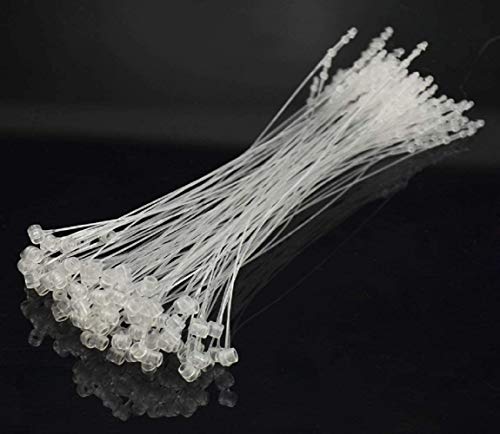 Yesallwas 1000 Stück 18 cm Sicherheitsfäden für Etiketten, Sicherheitsfäden Transparent Loop Pins Sicherheitsfäden Etiketten Kunststoff Anhänger, Kennzeichnungswerkzeug für Kleidung
